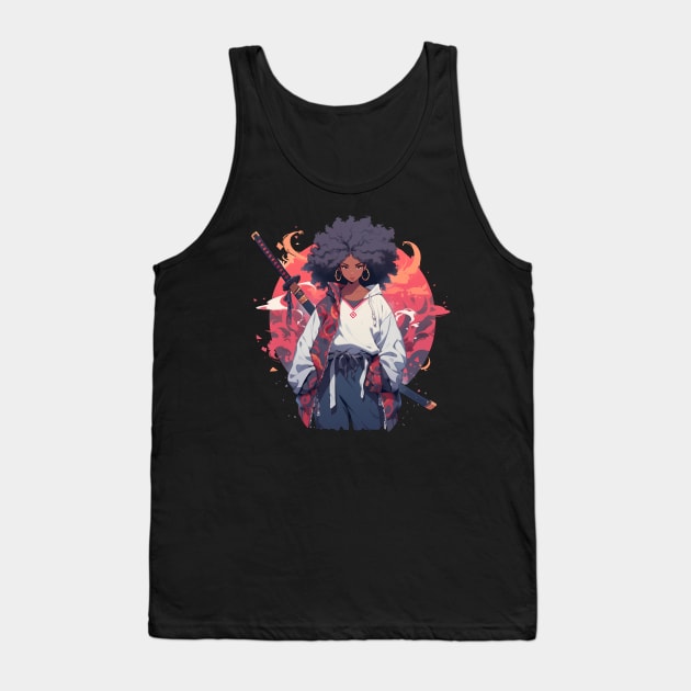 Afro Samurai Girl Tank Top by Genbu